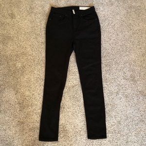 Rag and bone high rise black skinny jeans